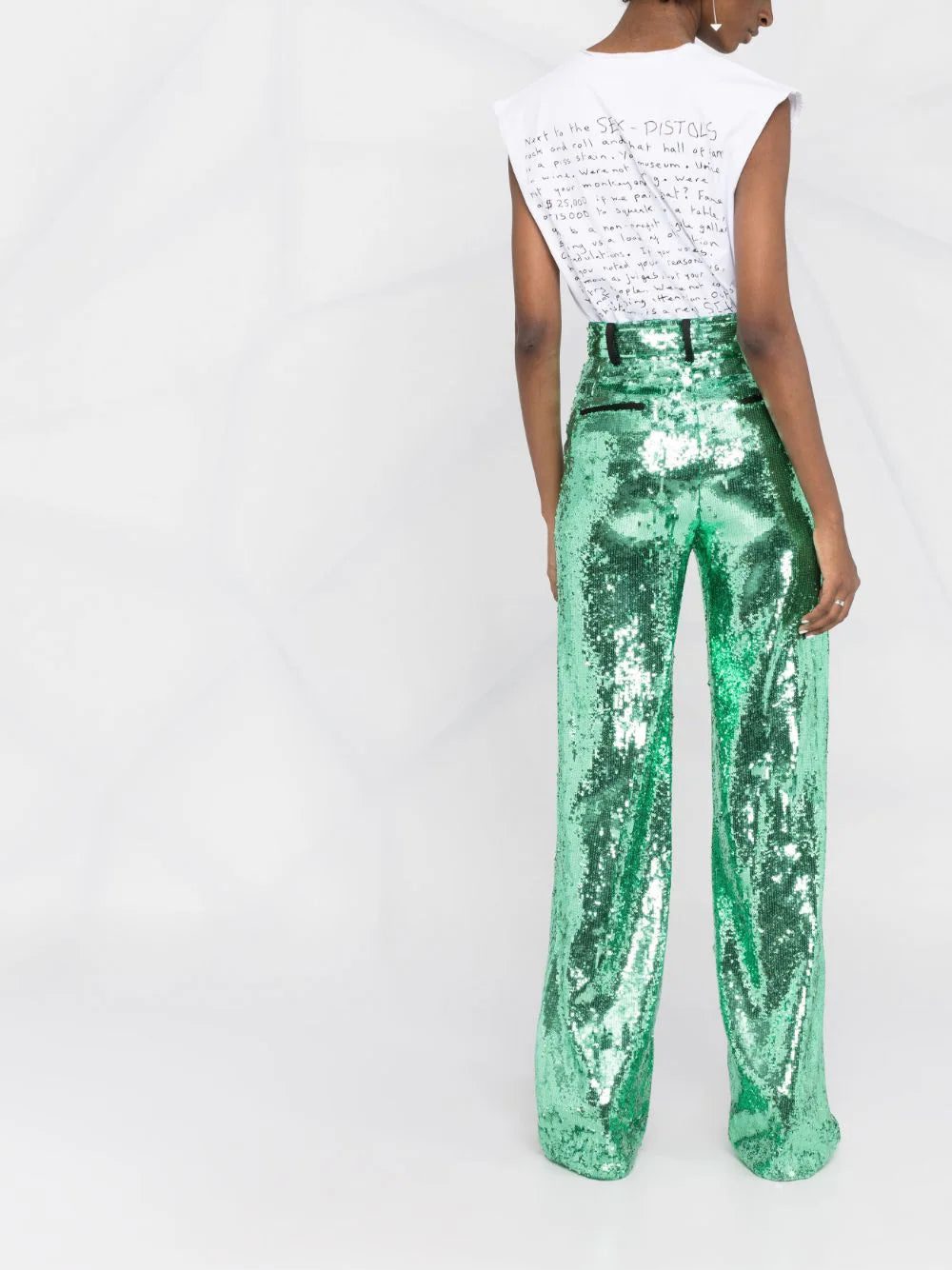 Philipp Plein sequin-embellished wide-leg trousers - Image 4
