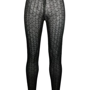 Philipp Plein Tulle Monogram leggings