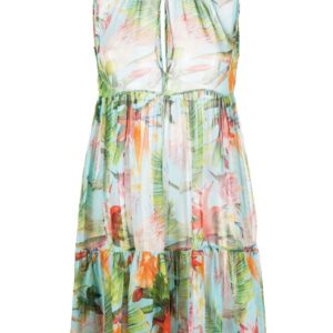 Philipp Plein Georgette short dress with flower