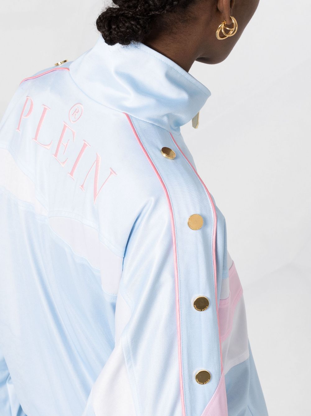 Philipp Plein logo-embroidered striped tracksuit set - Image 3