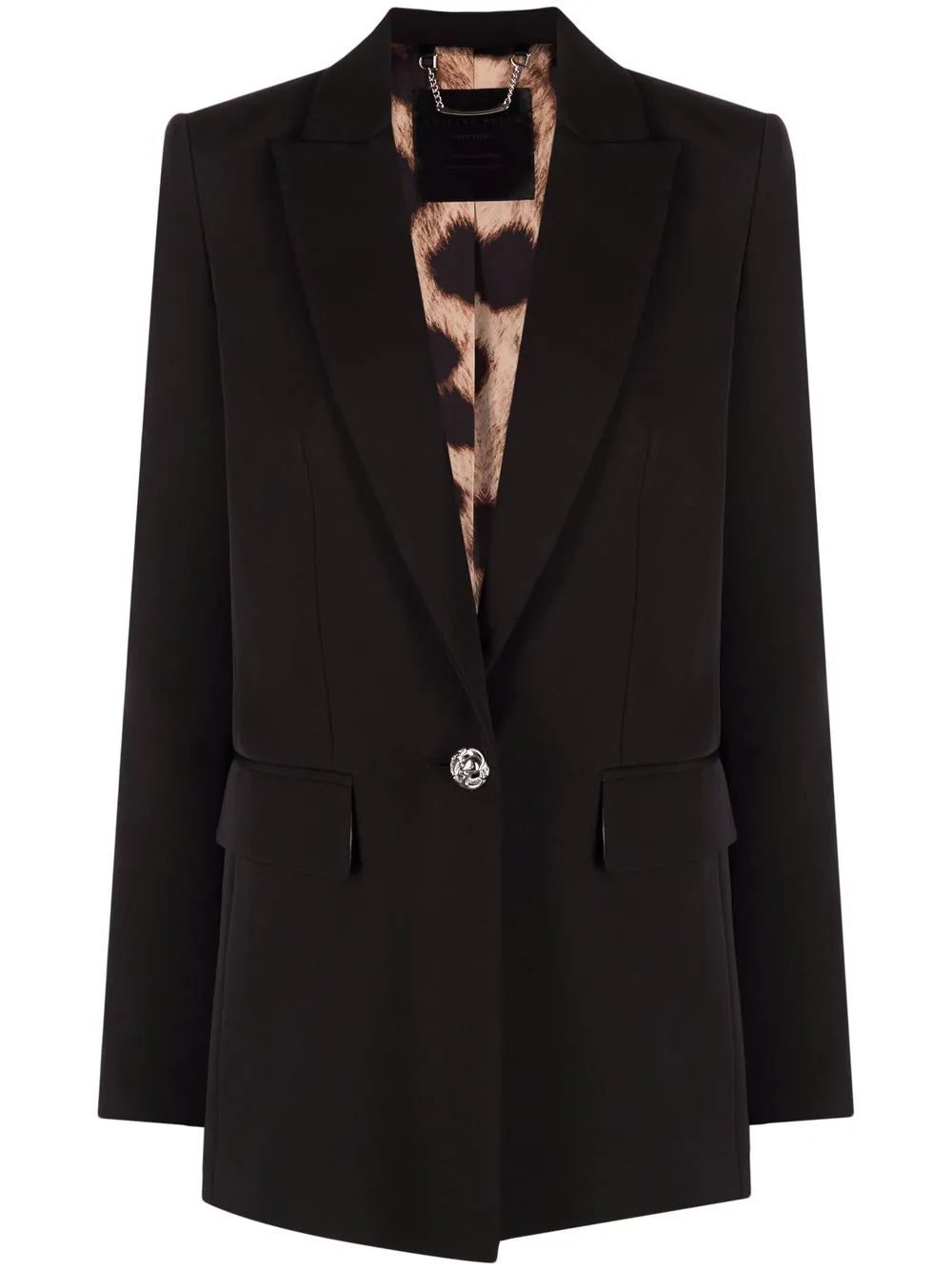 Philipp Plein skull-motif single-breasted blazer