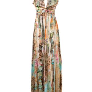 Philipp Plein baroque-print maxi dress
