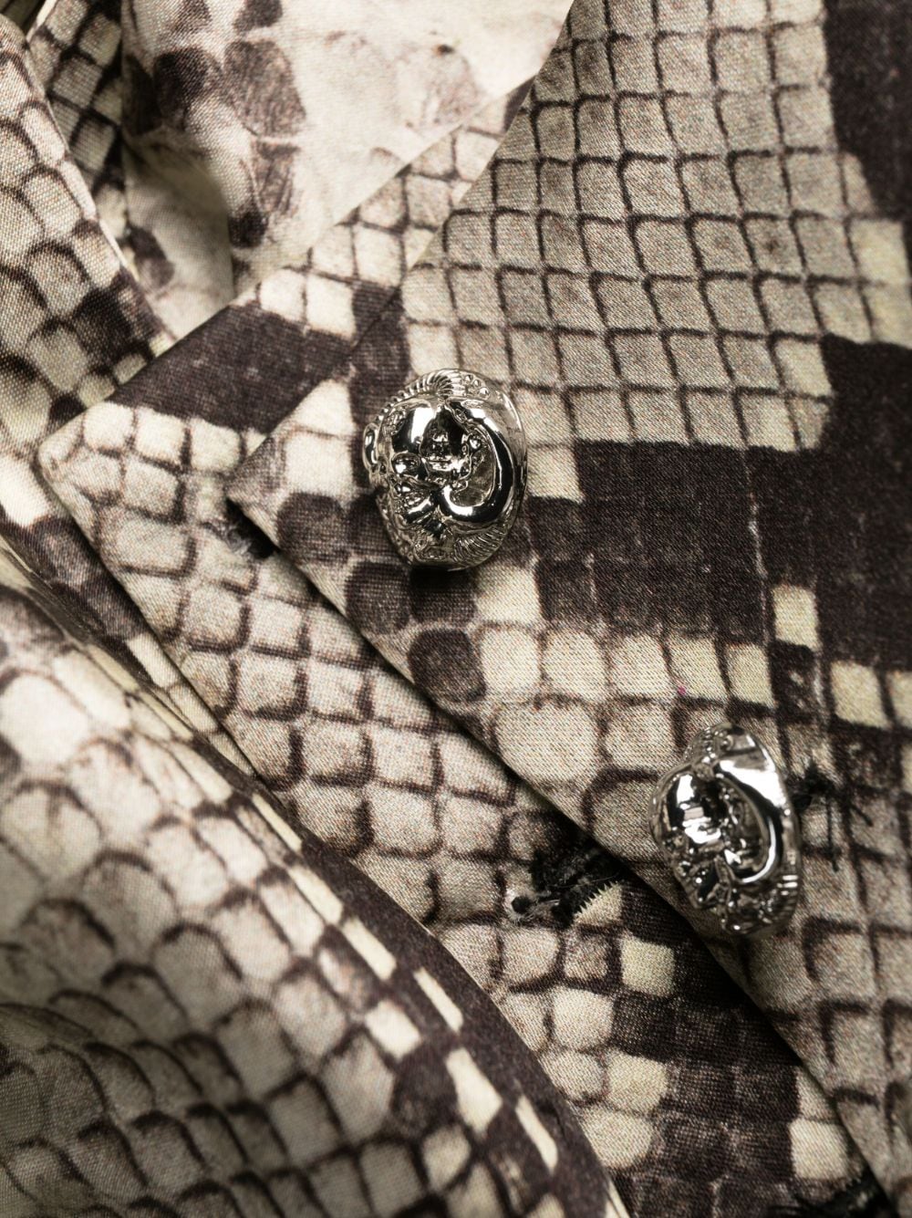 Philipp Plein Python-print silk long dress - Image 2