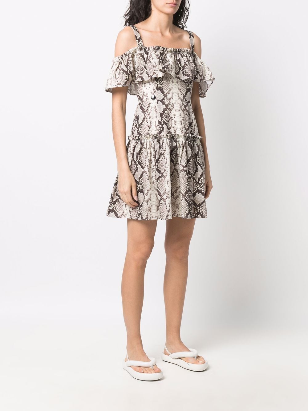 Philipp Plein python-print mini dress - Image 2