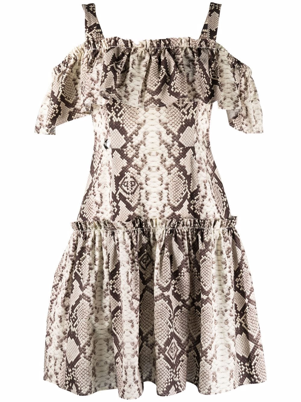 Philipp Plein python-print mini dress