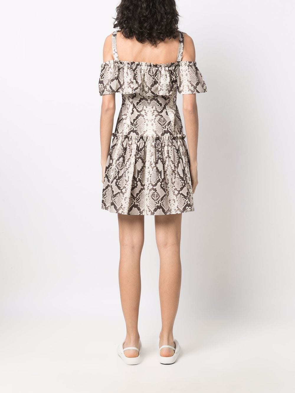 Philipp Plein python-print mini dress - Image 3