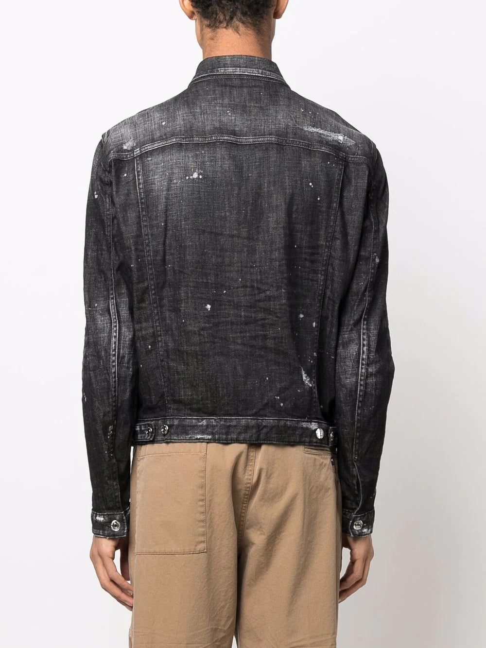 Dsquared2 distressed-effect denim jacket - Image 4