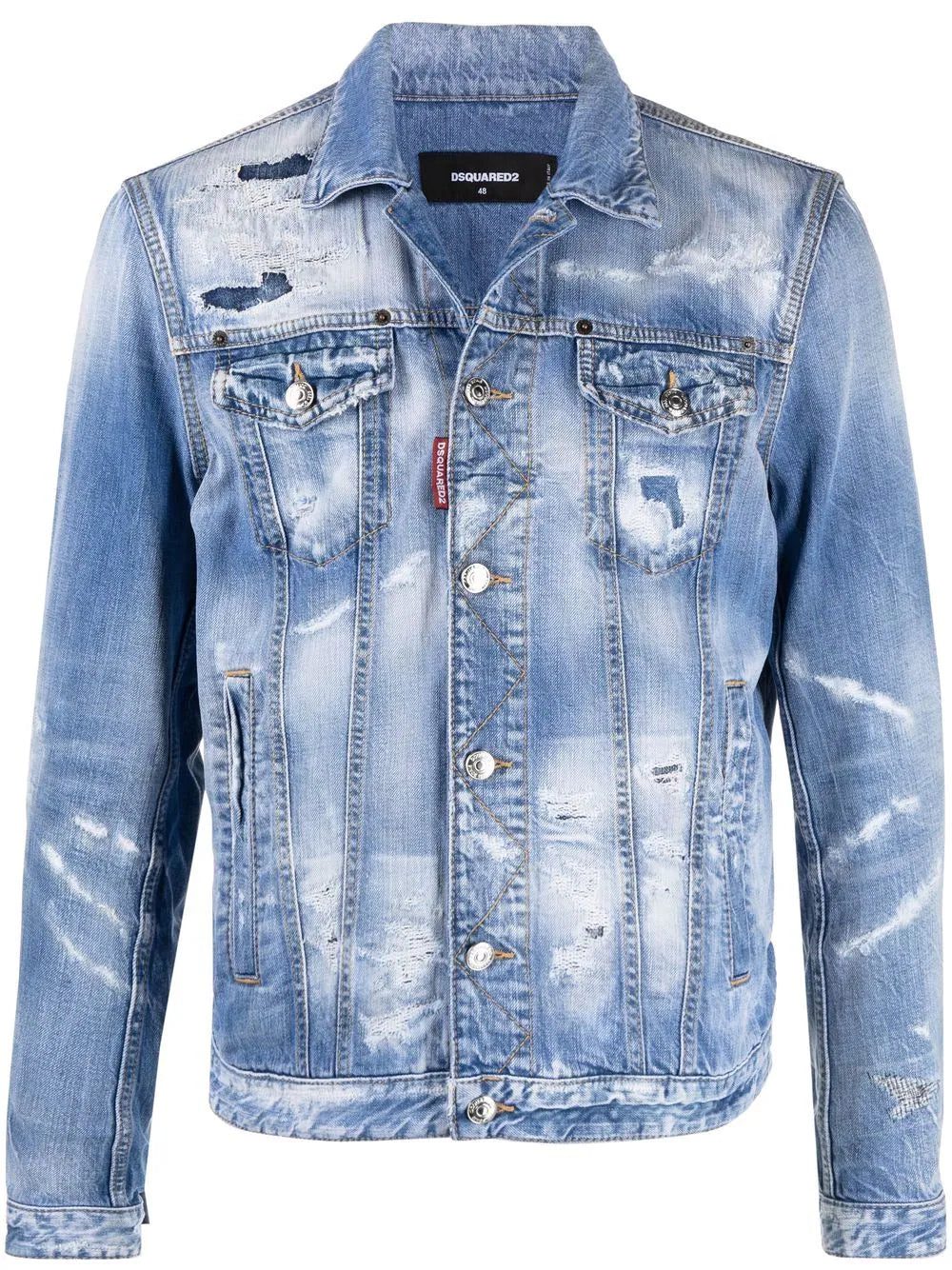 Dsquared2 distressed denim jacket