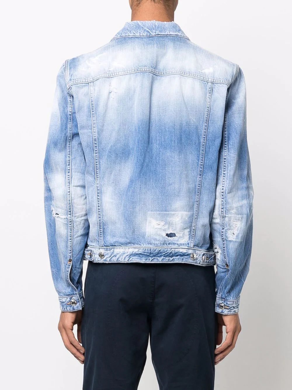 Dsquared2 distressed denim jacket - Image 4