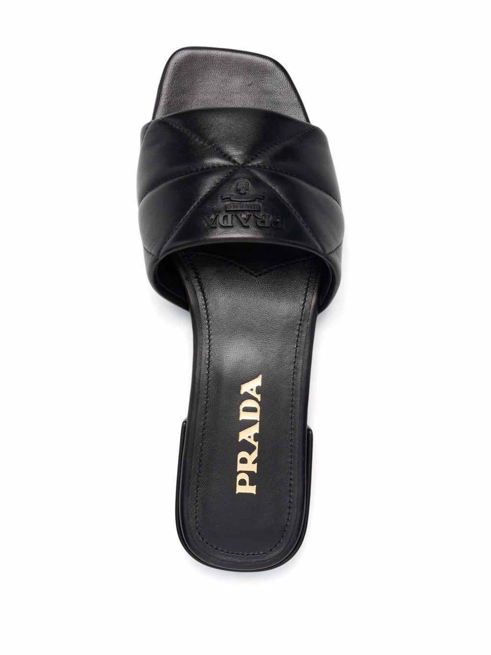 Prada triangle quilted sandals. - Image 4
