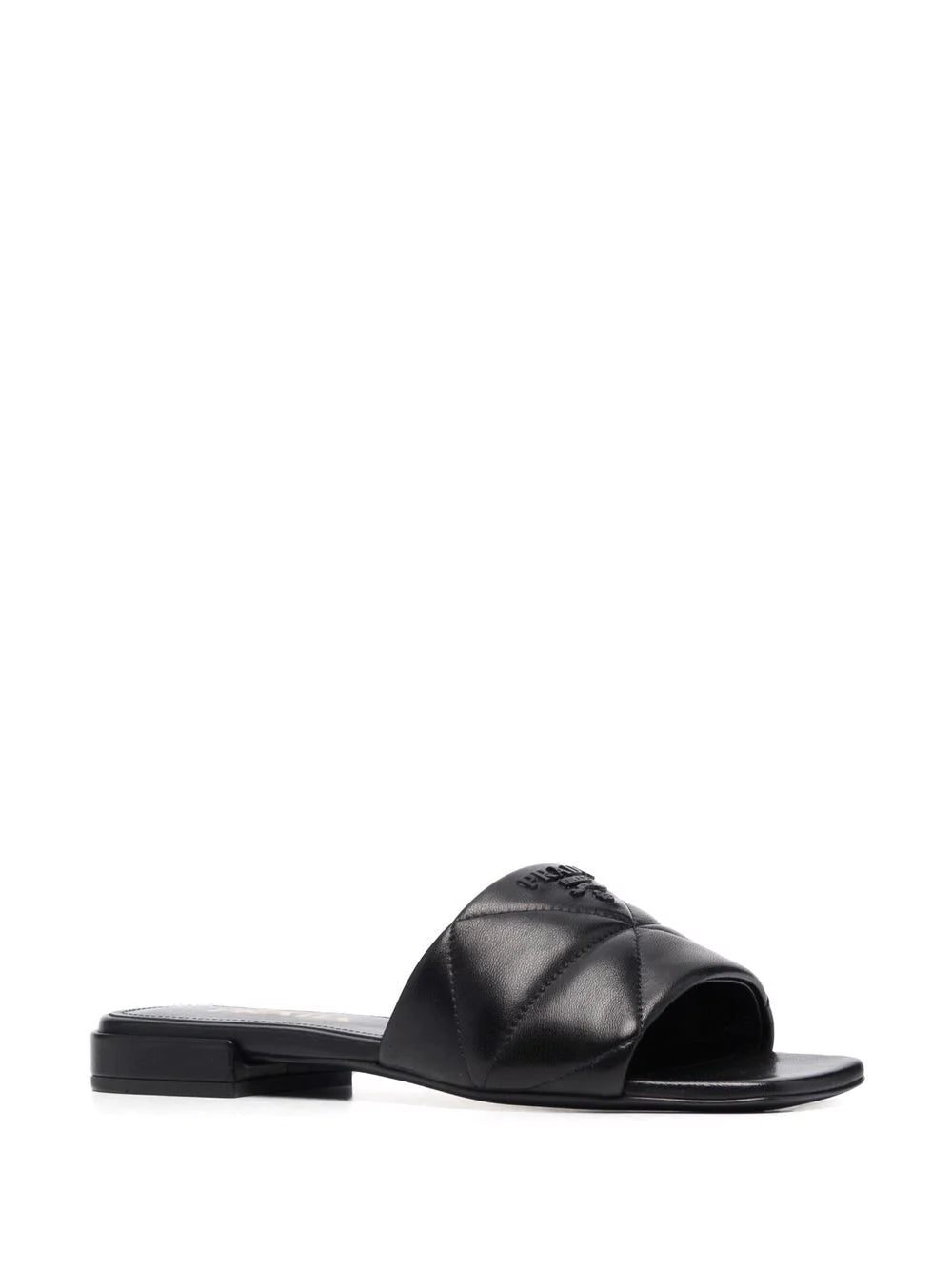 Prada triangle quilted sandals. - Image 2