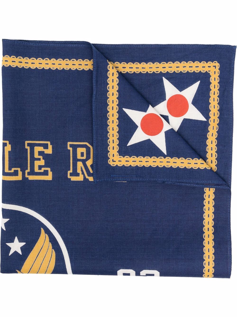 Ralph Lauren RRL logo print cotton scarf