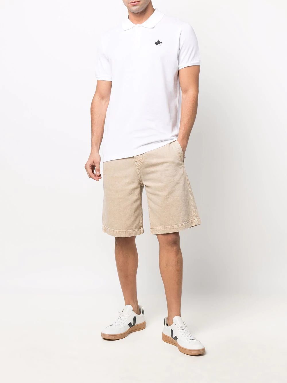 Dsquared2 logo-print pointelle-knit polo shirt - Image 2