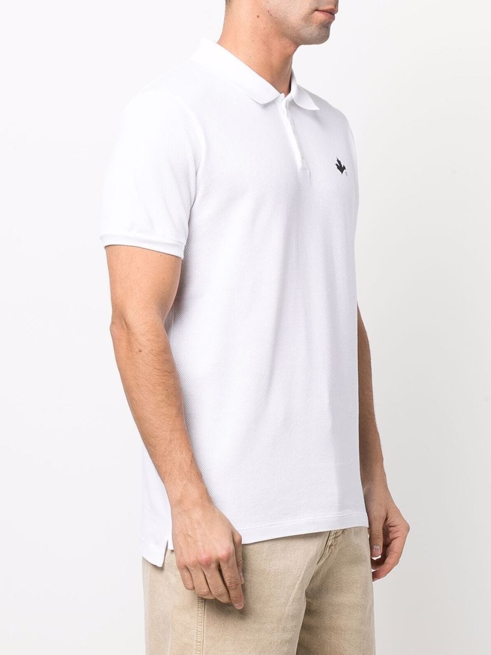 Dsquared2 logo-print pointelle-knit polo shirt - Image 3