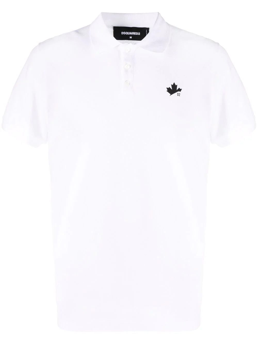 Dsquared2 logo-print pointelle-knit polo shirt