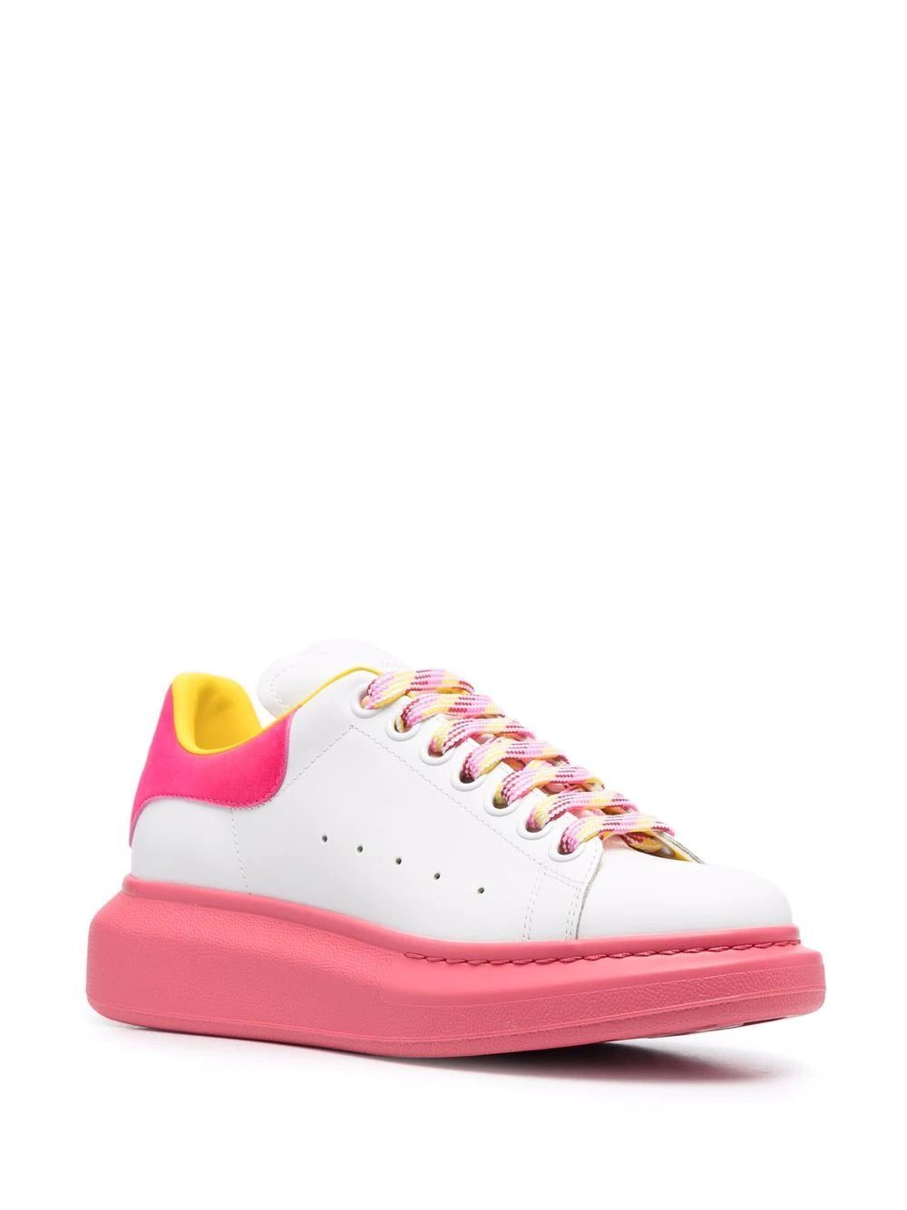 Alexander McQueen colour-block leather trainers - Image 2