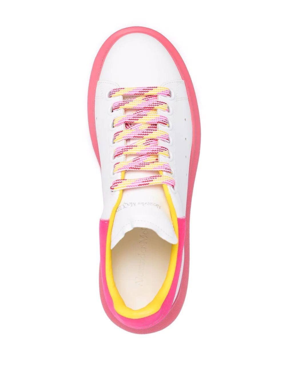 Alexander McQueen colour-block leather trainers - Image 4