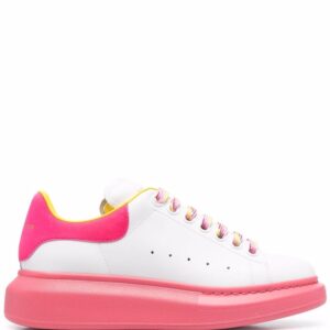 Alexander McQueen colour-block leather trainers