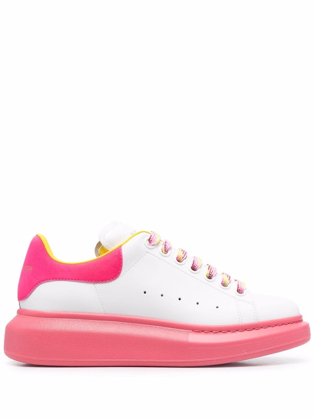 Alexander McQueen colour-block leather trainers
