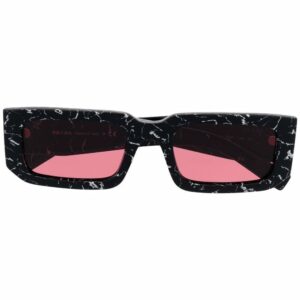 Prada Eyewear marble-effect square-frame sunglasses