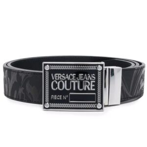 Versace paisley-print logo-buckle belt