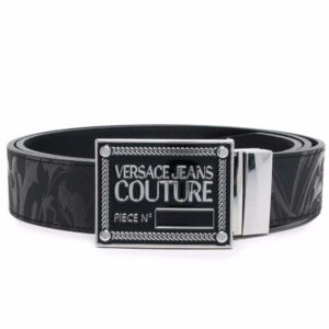 Versace paisley-print logo-buckle belt