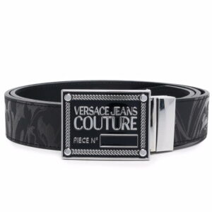 Versace paisley-print logo-buckle belt