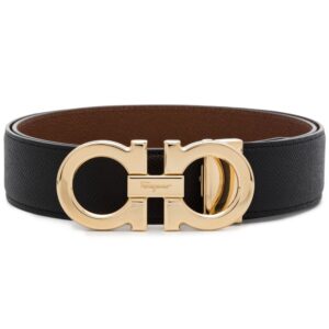 Ferragamo Gancini double hook reversible belt