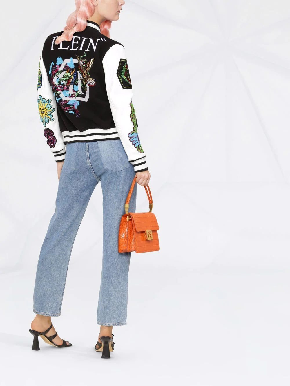 Philipp Plein embroidered-patches colour-block varsity jacket - Image 2