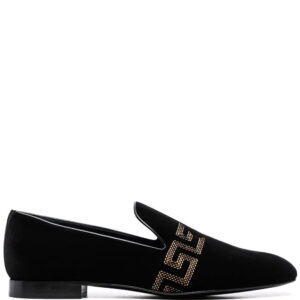 Versace Greca-embroidered loafers