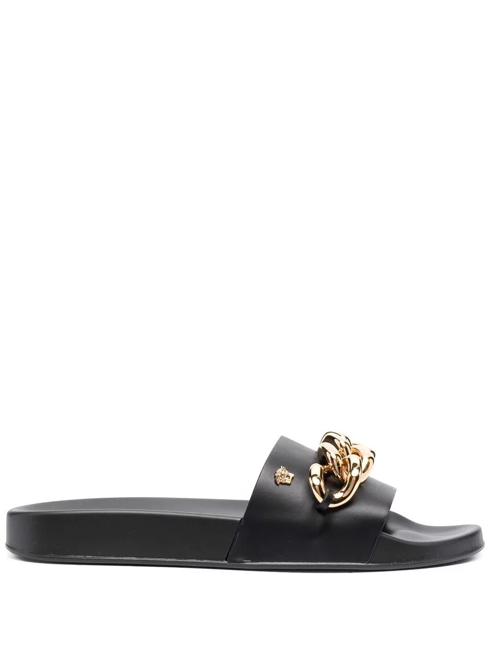 Versace chain-embellished flat slides