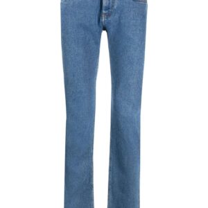 Versace straight-leg greca-print jeans