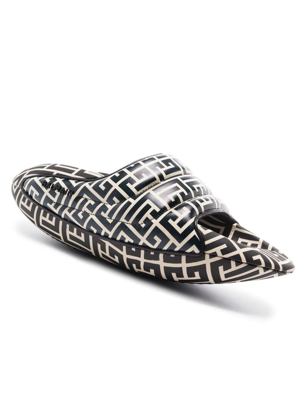 Balmain B-IT monogram-print slides - Image 2