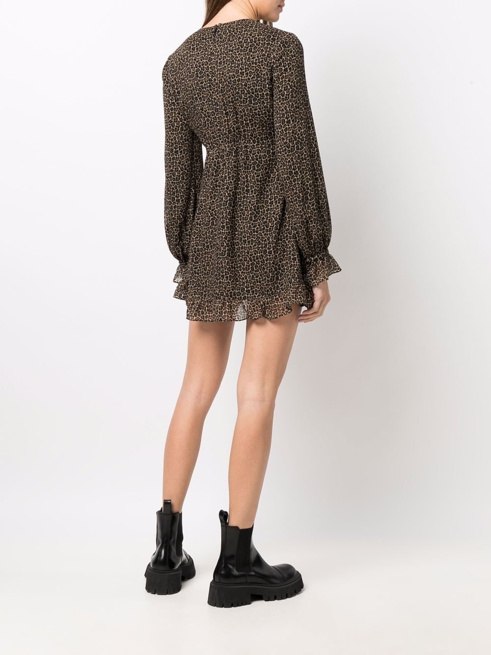 Saint Laurent leopard-print short dress - Image 4