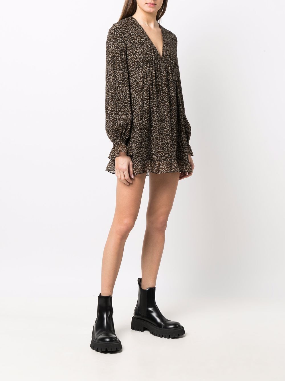 Saint Laurent leopard-print short dress - Image 3