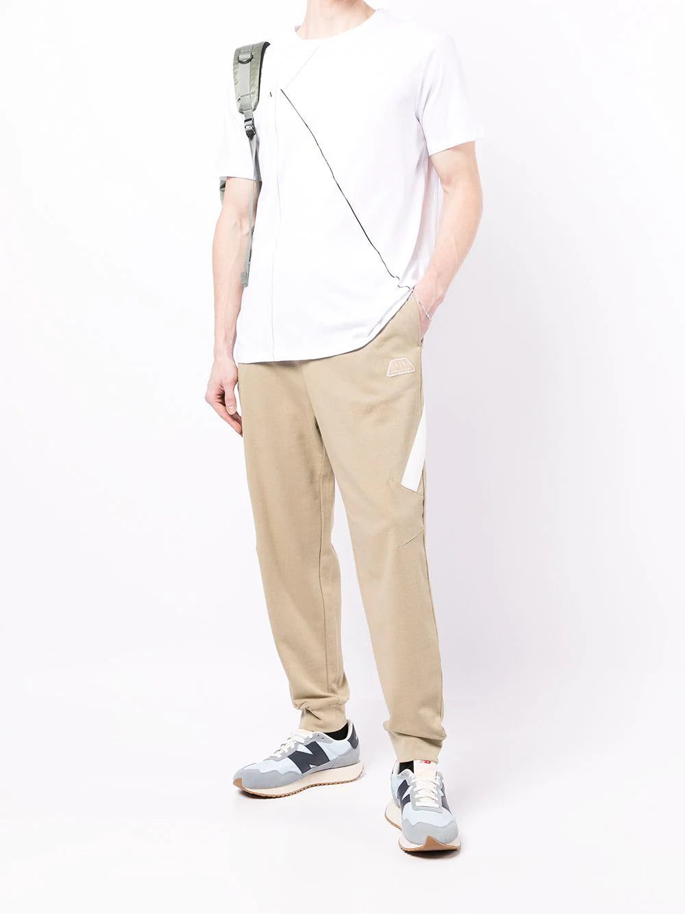 Armani Exchange logo-patch track pants - Image 2