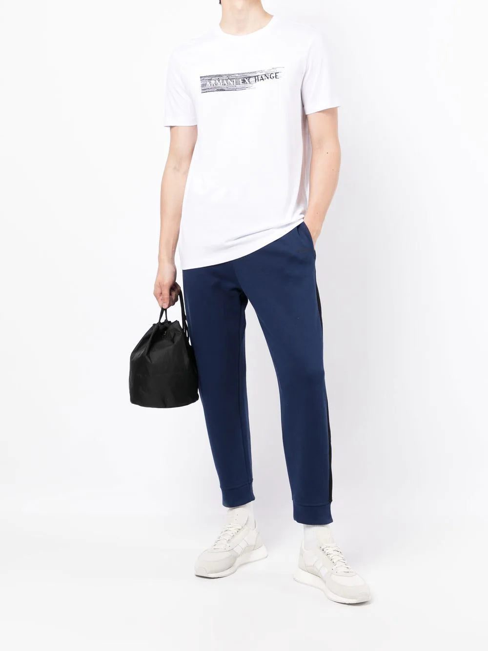 Armani Exchange stripe-side track pants - Image 2