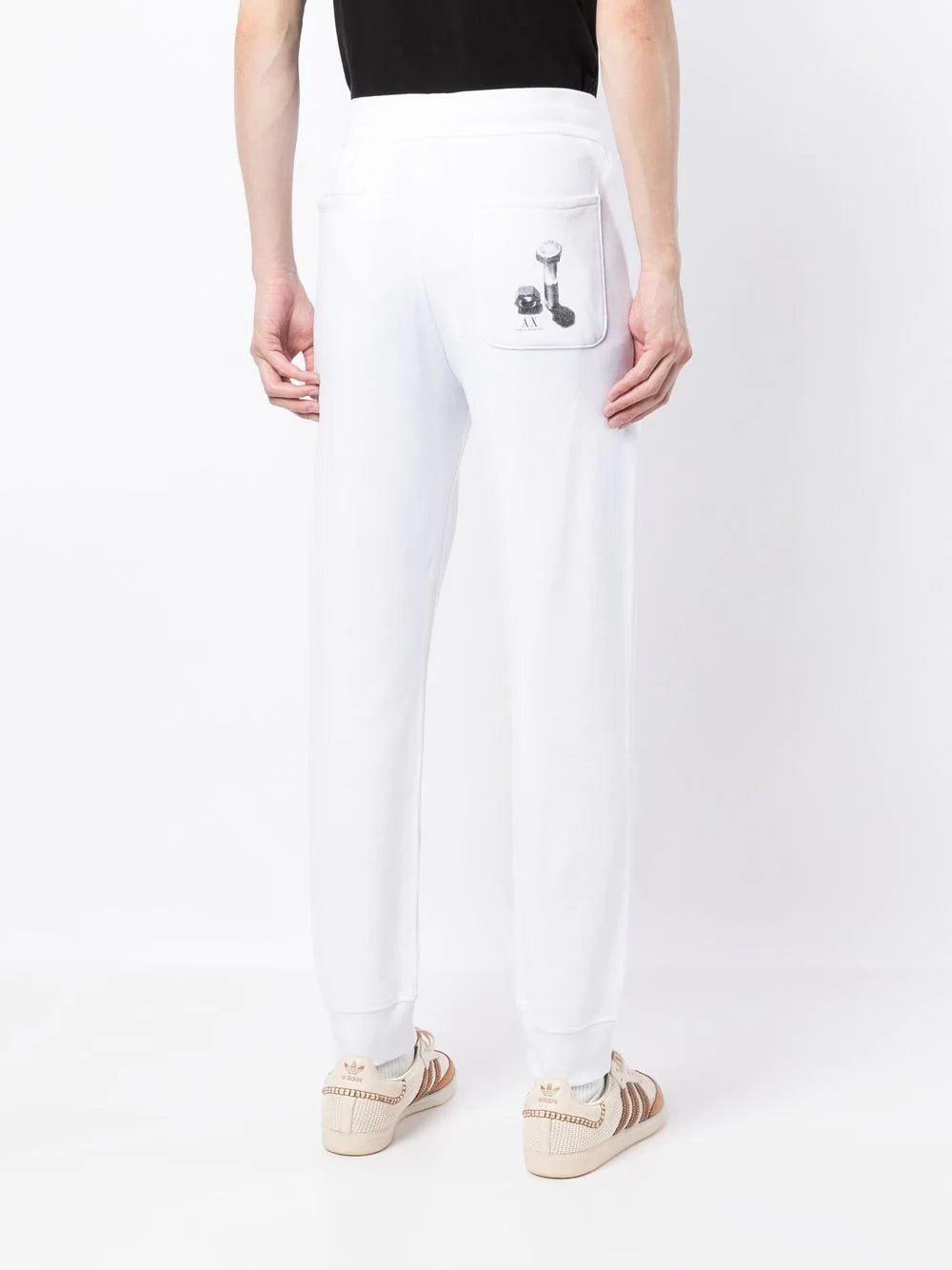 Armani Exchange logo-print track pants - Image 4