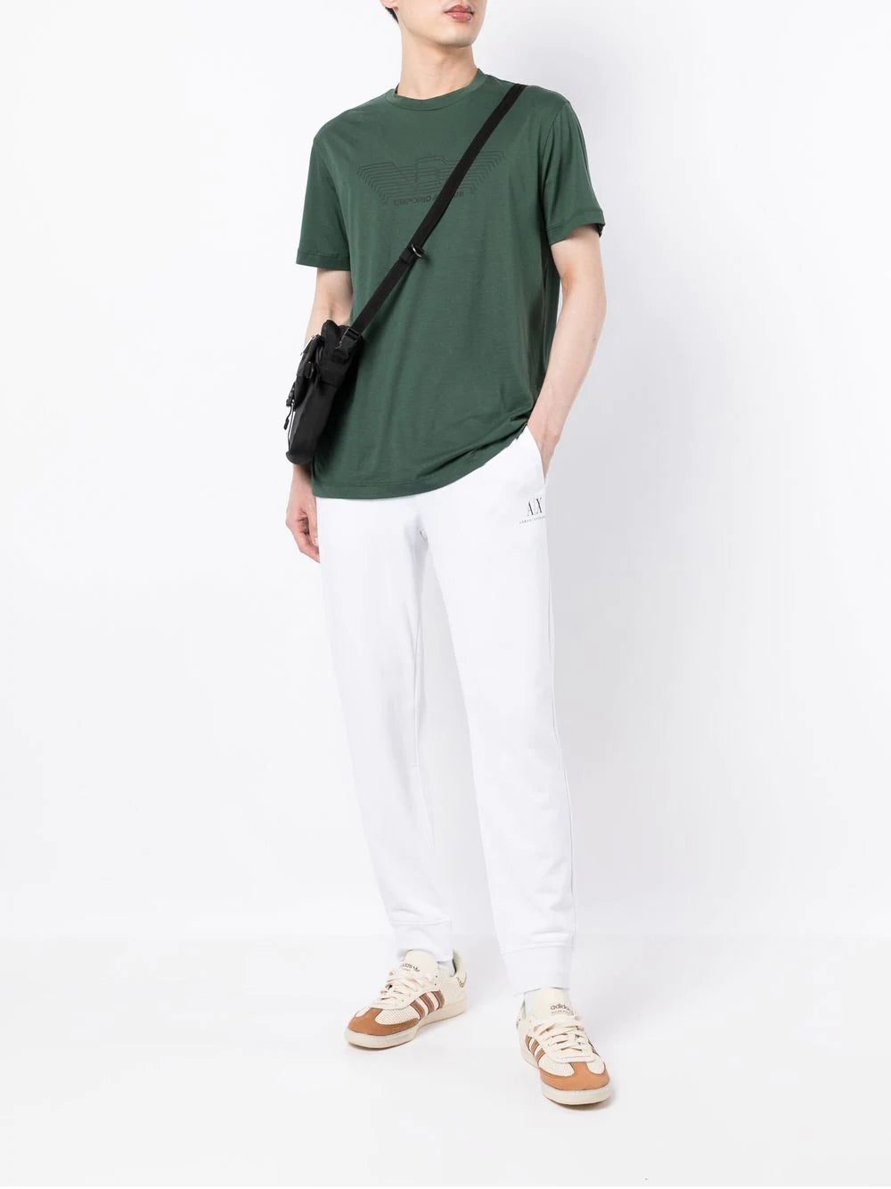 Armani Exchange logo-print track pants - Image 2