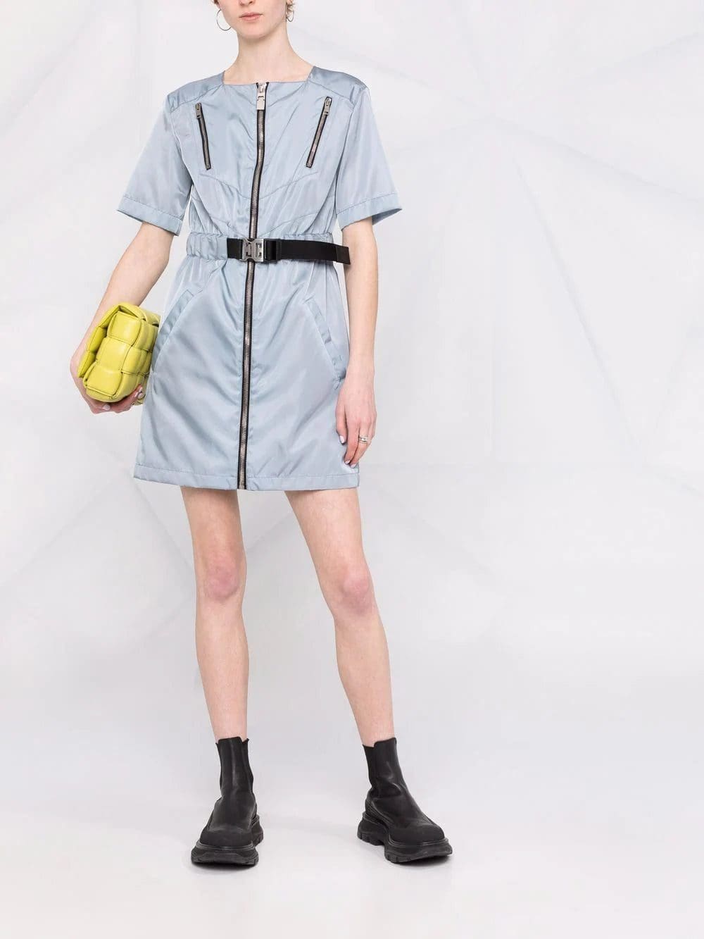 Givenchy metallic zip-detail short-sleeved dress - Image 2