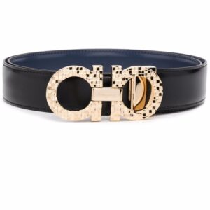 Ferragamo reversible checked Gancini-buckle belt