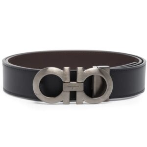 Ferragamo Gancini double hook reversible belt