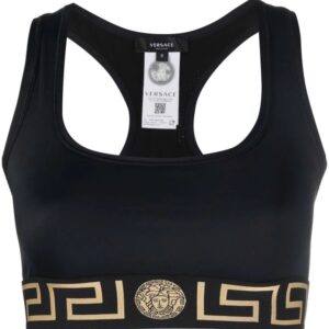 Versace  La Greca cropped sports bra