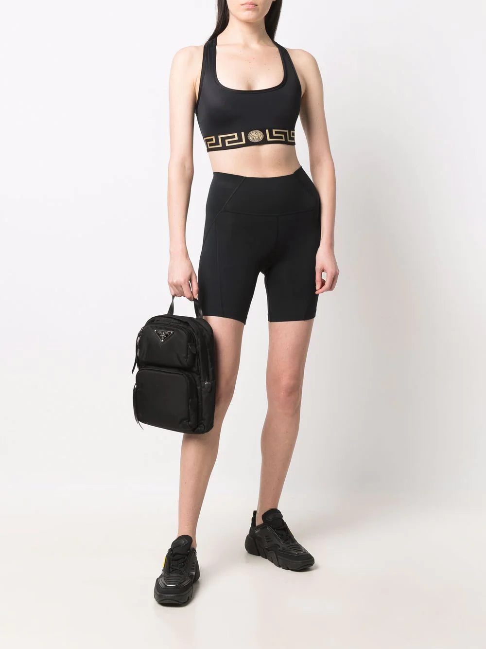 Versace La Greca cropped sports bra - Image 2