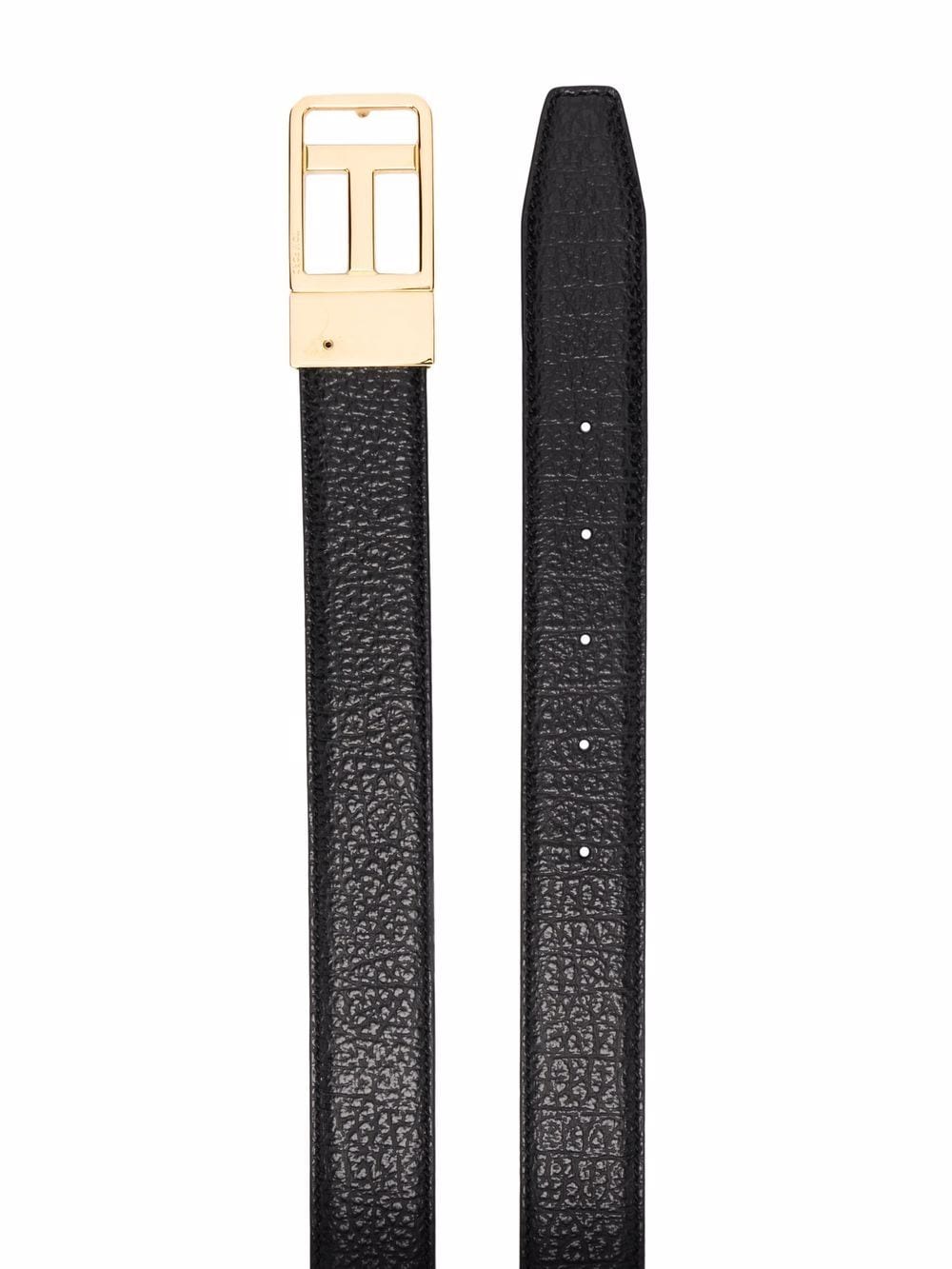 Tom Ford logo-buckle leather belt - Image 2