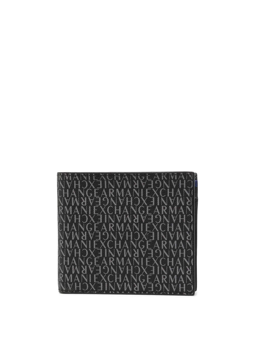 Armani Exchange logo-print bi-fold wallet