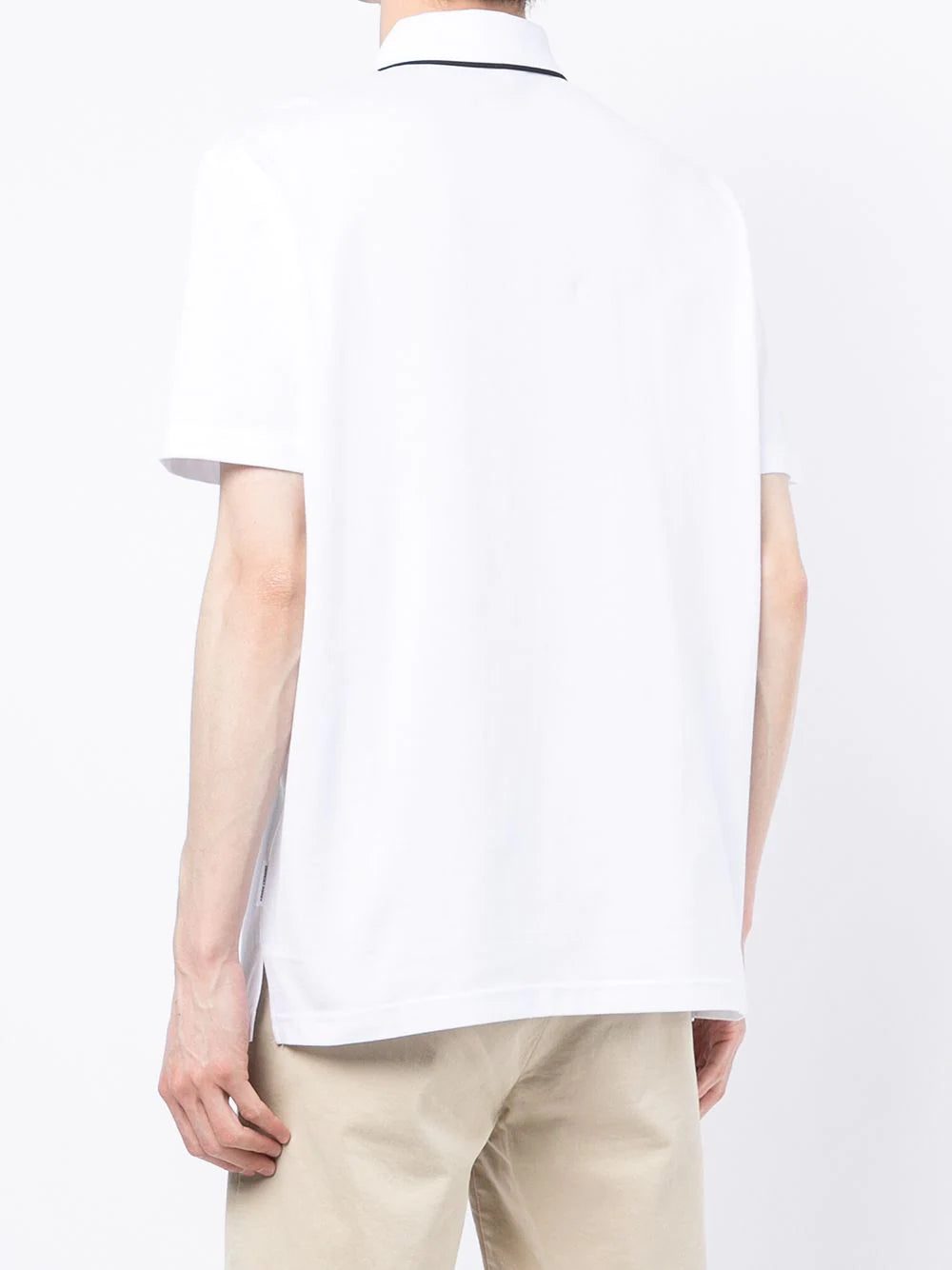 Armani Exchange logo-print zip-up polo shirt - Image 4