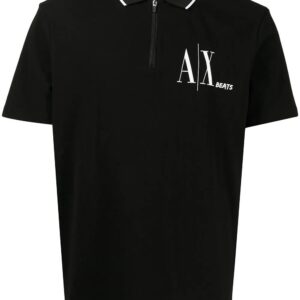 Armani Exchange logo-print polo shirt