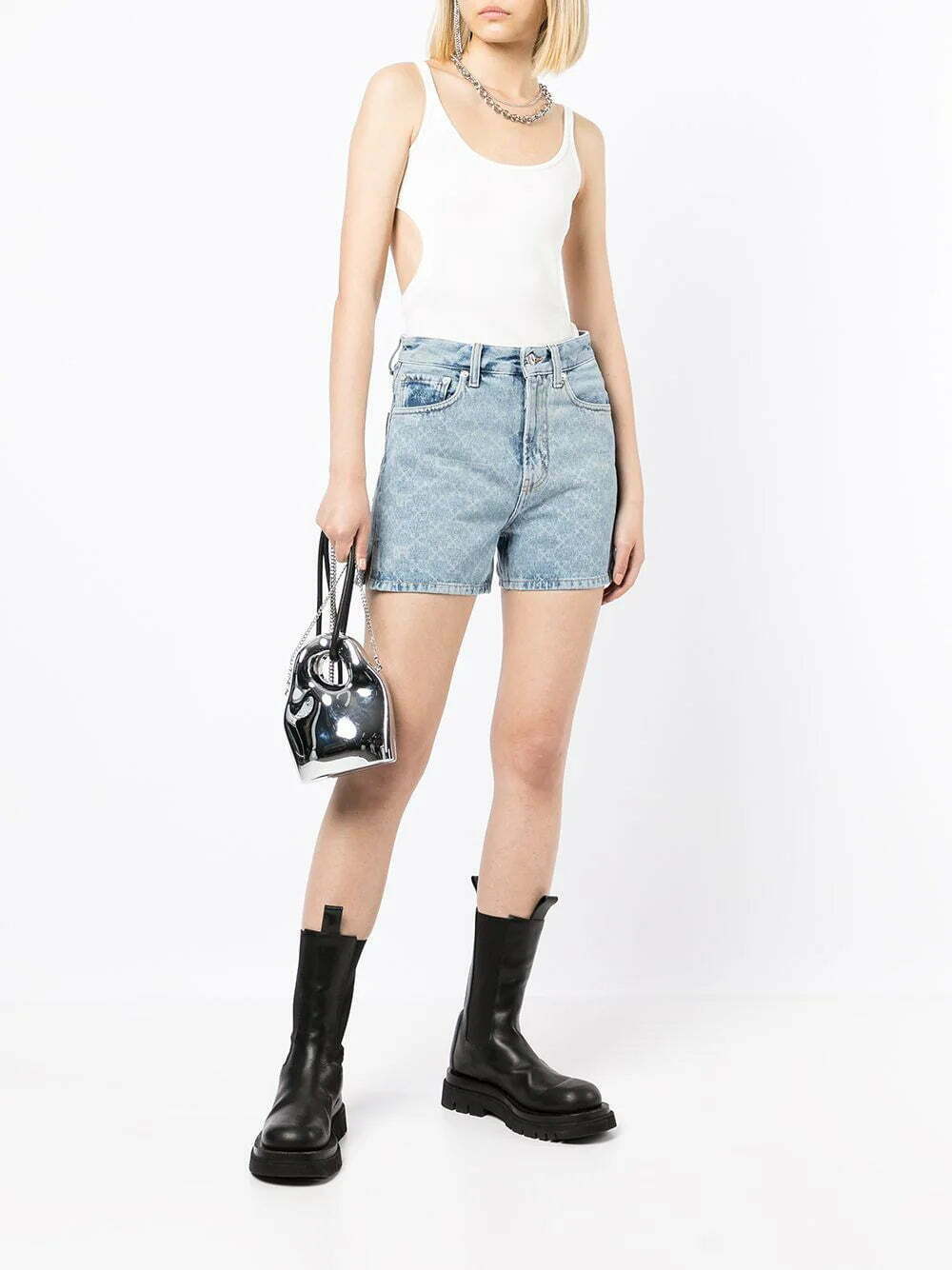 Off-White cut-out detailed vest top - Image 2