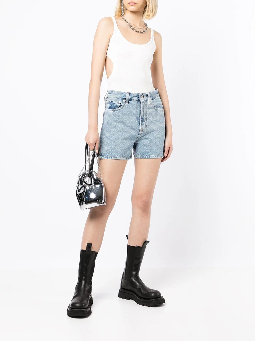 Off-White cut-out detailed vest top - Image 2